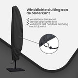 Parasolhoes - Zwart - Waterbestendige hoes voor Zweefparasol