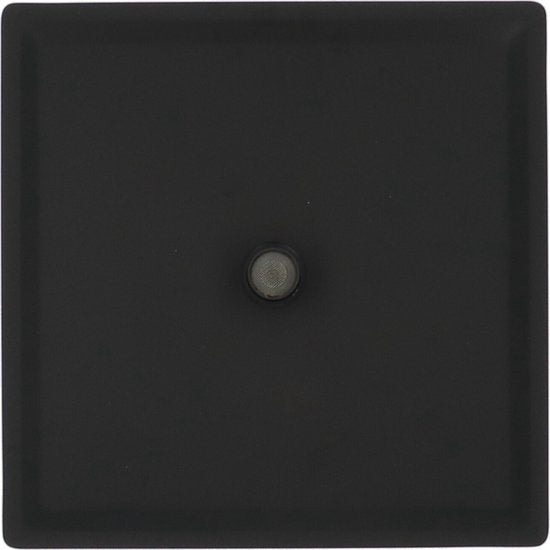 Luzzo® Regendouchekop extra Platte Hoofddouche Vierkant RVS Ø25 cm - Douchekop Zwart