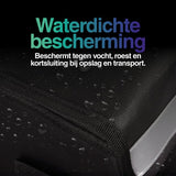 Goods&Co Accutas Ebike Brandveilig - Twee stuks - Elektrische Fiets Accu Tas - Beschermhoes E-bike - 49 × 15 × 15 cm - Brandwerende Zak Fietsaccu - Hittebestendige Lipo Bag voor E Bike - Brandzak - Brandveiligheid– Accuhoes – Saver Hoes - Zwart