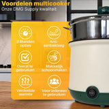 DMG Supply Noodle Pan - Wit - Elektrische Kookpan - Hotpot - Noodle Kom - 1,8 L - Multicooker