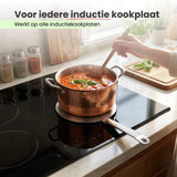 MoreCore Inductie Adapter 20cm - Inductie Adapterplaat - Inductie Beschermer - Kookplaat Beschermer - Inductieplaat - RVS