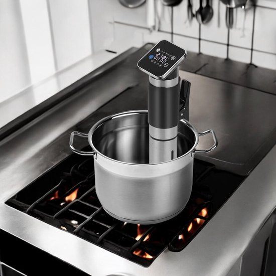 Sous Vide Stick met Wi-Fi en App – Smart Slowcooker – Zwart-RVS – Voor Perfect Slow Cooking