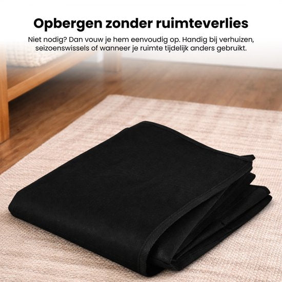 Schoenenzak voor aan de deur - 24 vakken – Schoenen organizer - Hangende schoenen organizer - Schoenen Opbergsysteem - Ruimtebesparend - Zwart