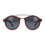 5one® Palermo Rosewood Houten Dames Zonnebril met grijze lens