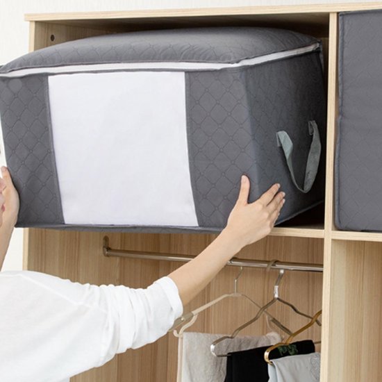 Hoogwaardige Opbergtas voor kleding – Organizer voor Dekbed – Opbergzak – Opberger voor Seizoenskleding – Zak om ruimte te besparen – Opslag voor dekbed en kleding – Bescherming voor Kleding – Oplossing voor Winterjassen