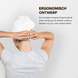MAE Hair Towel | Haarhanddoek | Microvezel Haarwrap | Sneldrogend | Ergonomisch Ontwerp | Anti Pluis