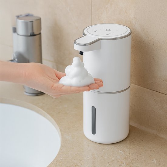 Vesfy Automatische Zeepdispenser met Wandmontage - USB Oplaadbaar - Infrarood Sensor en Foamfunctie - 380ML