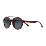 5one® Palermo Rosewood Houten Dames Zonnebril met grijze lens