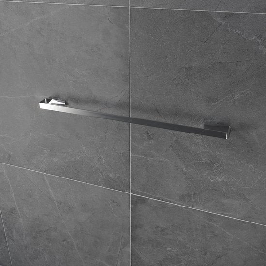 Luzzo® Piazzo Messing Enkel wand Handdoekrek 60cm - chroom