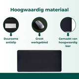 AKSA Home® Muismat XXL - Bureaumat met Anti-Slip - Bureau Onderlegger voor Kantoor - 40 x 80 cm - Zwart