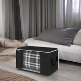 Hoogwaardige Opbergtas voor kleding - Zwart – Organizer voor Dekbed – Opbergzak – Opberger voor Seizoenskleding – Zak om ruimte te besparen – Opslag voor dekbed en kleding – Bescherming voor Kleding – Oplossing voor Winterjassen - Dekbed Opberghoes