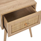 4goodz Nachtkastje Bali Bohemian met lade 39x39x55 cm - Bruin