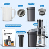 NovaWare Sapcentrifuge – Juicer voor Groenten en Fruit – Grote Vulopening & Pulpcontainer – 1200W – 1.25L - 3 Snelheden