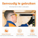 Vesfy Zwaaihaak Digitaal met Waterpas - 320mm - 360 Graden - Hoekmeter - Blokhaak - Winkelhaak