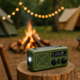 Noodradio - & Hand Crank Powerbank - AM-FM-WB Emergency Radio - & - Groen