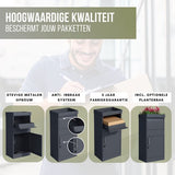 4gardenz® Pakketbrievenbus XL - Staande - Pakketbox - Antraciet