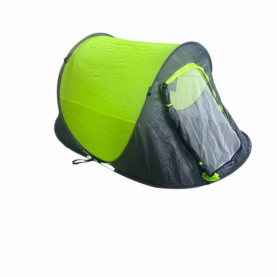 hanSe® Pop-up tent voor 2 personen groene kampeertent trekking festival