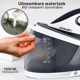 Carewat Stoomstrijkijzer met Stoomgenerator - Wit - 2200W - 1.5L Uitneembare Watertank - 100 g-min Stoomproductie - Keramische Zoolplaat - 3.0 Bar Stoomdruk - Anti-Oververhitting - Geschikt voor alle stoffen