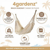 4gardenz canvas Hangmat 200x150cm -Totale 320cm