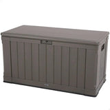Lifetime® Kunststof Kussenbox 440 liter - tuinkist 64x128x67cm - Bruin