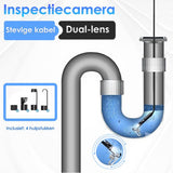 Vesfy Inspectiecamera Met App en Dubbele Camera - Verlichting - 5 Meter - 1920P HD - Android-IOS - IP67 Waterdicht - Endoscoop