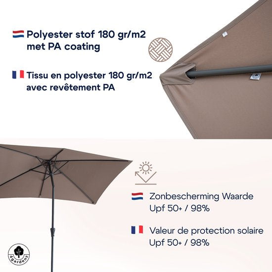 4gardenz® Parasol Kantelbaar