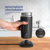 Safecourt Kitchen Melkopschuimer - Elektrische melkopschuimer - Zwart - 4-in-1 - 500W - PFAS-vrij
