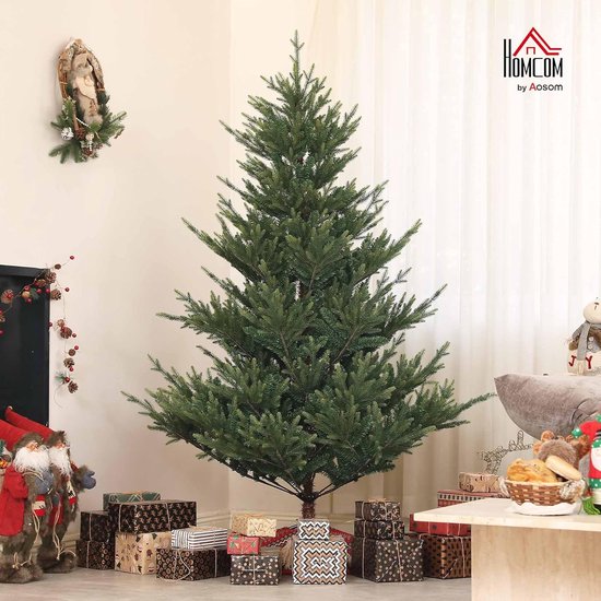 Kunstkerstboom van Noorse spar met metalen voet - 1046 takpunten - 180 cm - Ø157 cm Breed