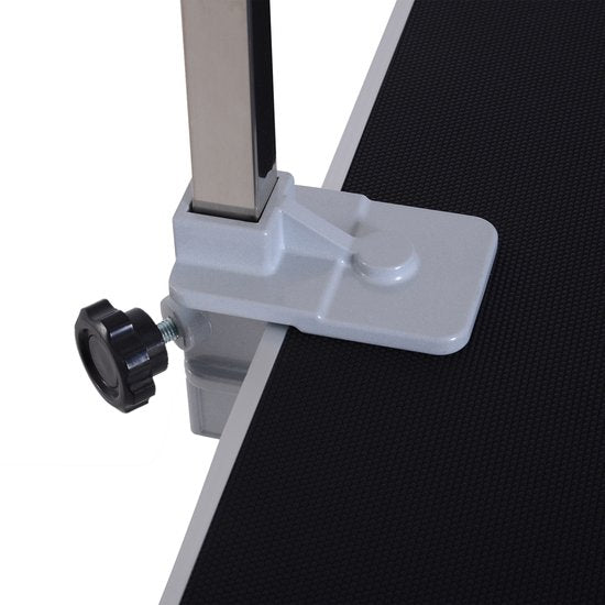 Opvouwbare Trimtafel voor Honden 81x48x80 cm met Metalen Frame Zwart