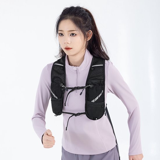 Hardlooprugzak 10L – Lichtgewicht Hydratatievest voor Hardlopen & Trailrunning – Ademend Running Vest met Opbergvakken en Reflectie