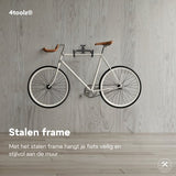 4toolz® Fiets Fiets Ophangsysteem Opklapbaar - Wandbeugel voor fiets