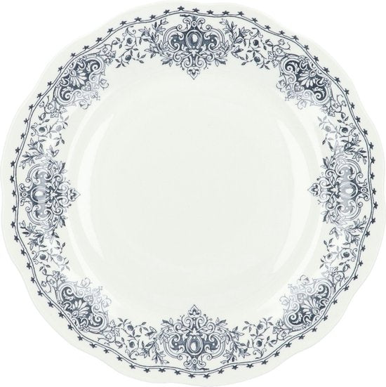Serviesset Cottage 6 persoons - Klassiek Servies Porselein 18-delig