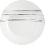 4goodz porseleinen servies 6 persoons - Wit/Zwarte strepen
