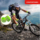 24ME® - 2 Stuks Reflecterende Elastieke Hardloop Band - Geel Veiligheidsband - Sportarmband