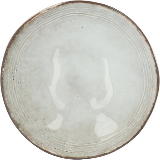 Aardewerk Servies Flower Beige 6 persoons 18-delig - Beige