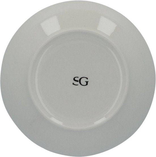 Serviesset 6 persoons Porselein Bohemia Ethnic 18-delig - Zwart/Wit