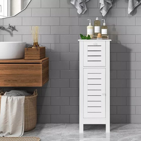 Badkamerkast Halfhoog met Deur en Lade