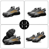 Veiligheidsschoenen Heren - Maat 43 - Stalen Neus & Anti-Perforatie Zool - Lichtgewicht & Ademend - Anti-Slip Werkschoenen met Draaisluiting - Grijs