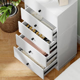4goodz Ladenkast met 5 Laden 29 47 x 95 cm - Wit