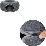 Donutmand voor Katten en Honden - Grijs - Diameter 61 - Kattenmand - Hondenmand