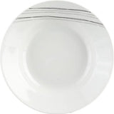 4goodz porseleinen servies 6 persoons - Wit/Zwarte strepen