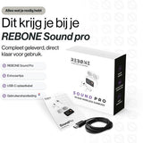REBØNE® Oortjes Draadloos Bluetooth voor Samsung en iPhone – Draadloze Oordopjes met Touchscreen Oplaadcase – Draadloze Oortjes – Noise Cancelling Oordopjes Draadloos – Bluetooth Oortjes – Bluetooth Oordopjes – Earbuds – Earphones – Wit – Sport Pro