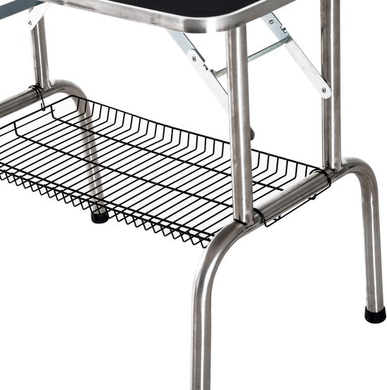Trimtafel Hond - Hoogteverstelbaar - Opbergkorf - Zwart