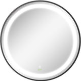 4goodz Ronde Badkamerspiegel 60 cm LED Verlichting 834-393 - Zwart