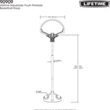 Lifetime basketbal standaard Youth blauw