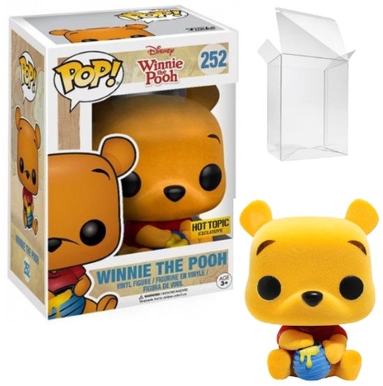 DISNEY - Bobble Head POP N° 252 - Winnie the Pooh FLOCKED LTD