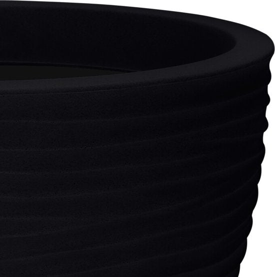 Plantenbak/Bloembak Hoog Rond 40 cm met Ribbels