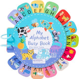 DMG Supply Alfabet Speelboek - Engelstalig Busy Book - Montessori Speelgoed - Educatief Speelgoed - Letters en Dieren