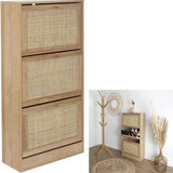 Schoenenkast Bali 3 lades 24x60x113 cm - voor 18 paar - Bruin