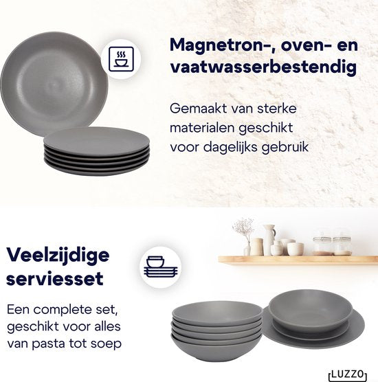Serviesset 6 persoons Luzzo® 18